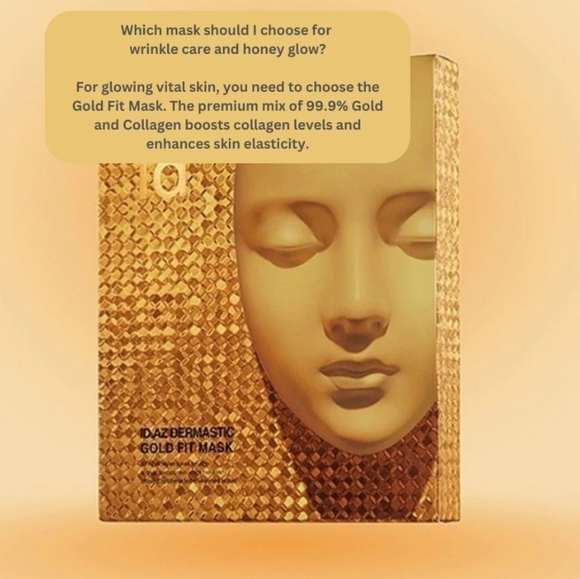 👑 NEW/SEALED ID.AZ Dermastic Gold Fit Mask 👑 - Picture 8 of 14